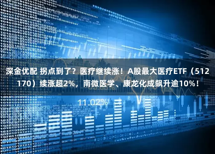 深金优配 拐点到了？医疗继续涨！A股最大医疗ETF（512170）续涨超2%，南微医学、康龙化成飙升逾10%！