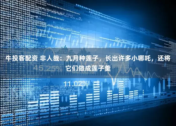 牛投客配资 非人哉：九月种莲子，长出许多小哪吒，还将它们做成莲子羹