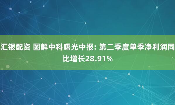 汇银配资 图解中科曙光中报: 第二季度单季净利润同比增长28.91%